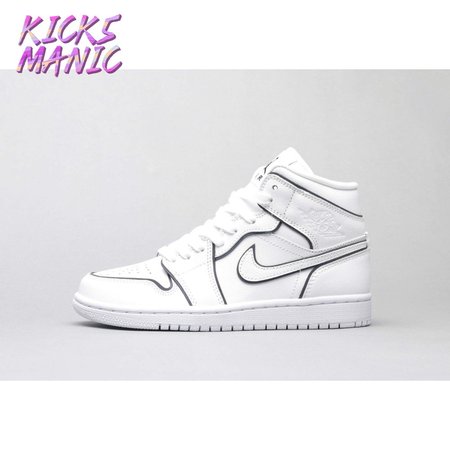 Air Jordan 1 Mid Iridescent Reflective White 36-46