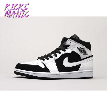 Air Jordan 1 Mid White Black 36-46