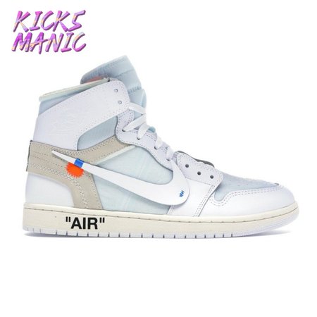 Off-White x Air Jordan 1 Retro High OG BG 'White' 2018 Size 36-47.5