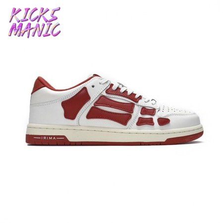 AMIRI Skel Top Low Whtie Red Size 40-46