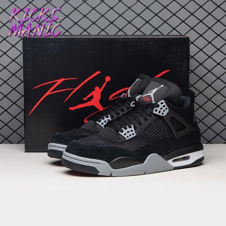 Air Jordan 4 Retro SE Black Canvas DH7138-006 Size 40-47.5