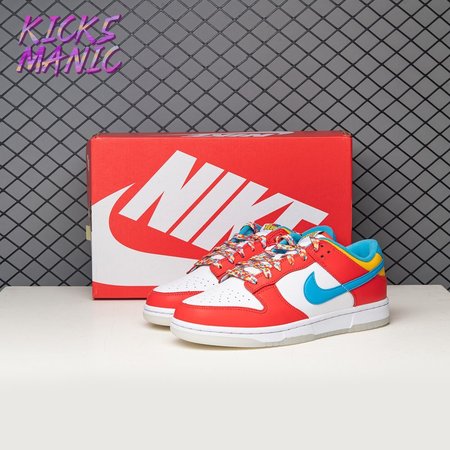 Nike Dunk Low QS LeBron James Fruity Pebbles DH8009-600 Size 36-47