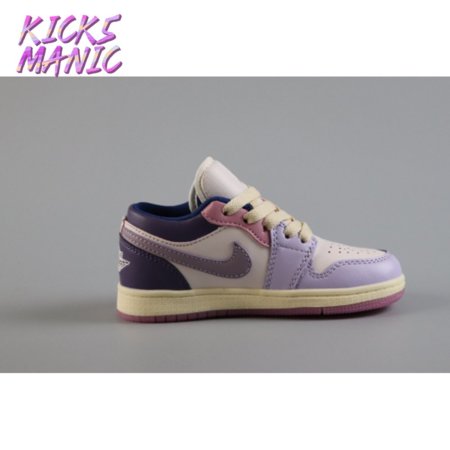 Jordan 1 Low Pastel Purple Kids Size 24-37.5