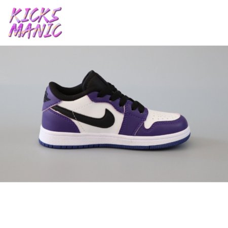 Jordan 1 Low Purple Kids Size 24-37.5