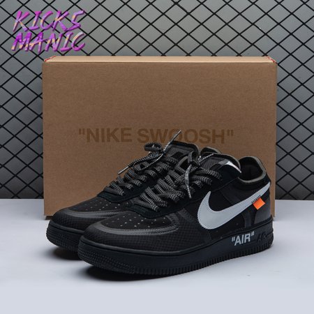 Nike Air Force 1 Low Off-White Black White AO4606 001 Size 36-47.5