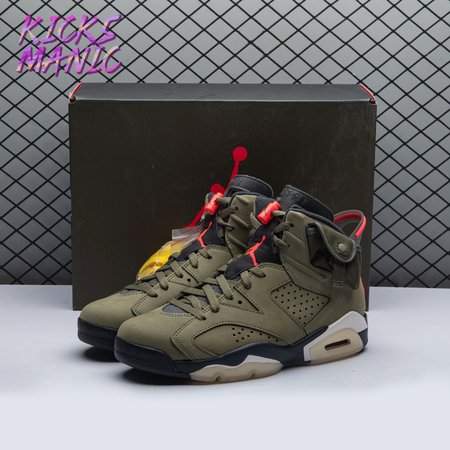 Travis Scott x Air Jordan 6 Retro 'Olive' CN1084 200 Size 40-47.5